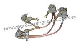 bronze grounding connectors two