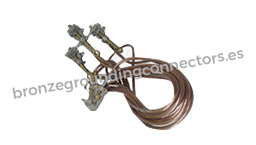bronze grounding connectors two